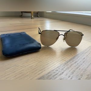 Le Specs Gold Aviators